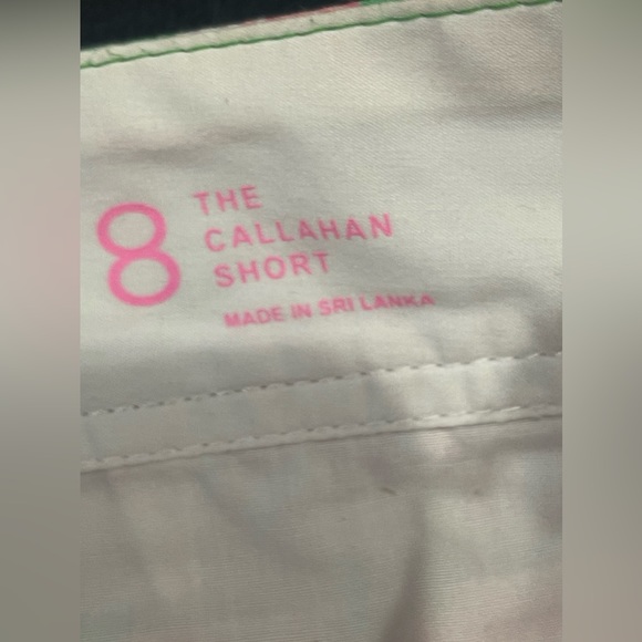 🌸💚Lilly Pulitzer The Callahan Summer Short Pink & Green Women's Size 8🌸💚 - Picture 2 of 11